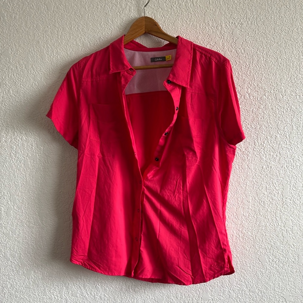 Cabelas Hot Pink Hiking T shirt L